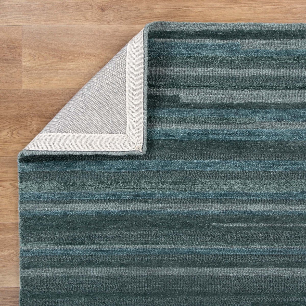 Nirvana Horizon TEAL Wool Rug - Ruggy