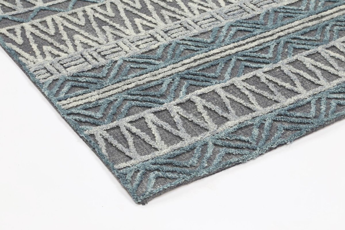 Noble Cazorla Charcoal Contemporary Rug - Ruggy