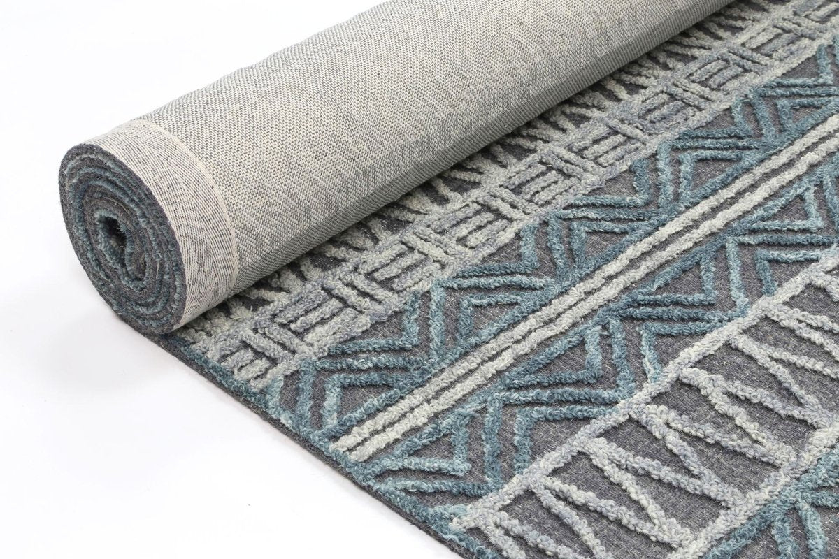 Noble Cazorla Charcoal Contemporary Rug - Ruggy