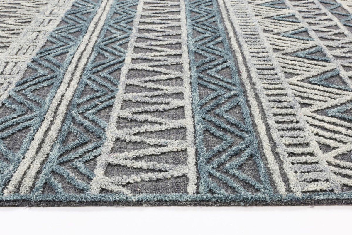 Noble Cazorla Charcoal Contemporary Rug - Ruggy