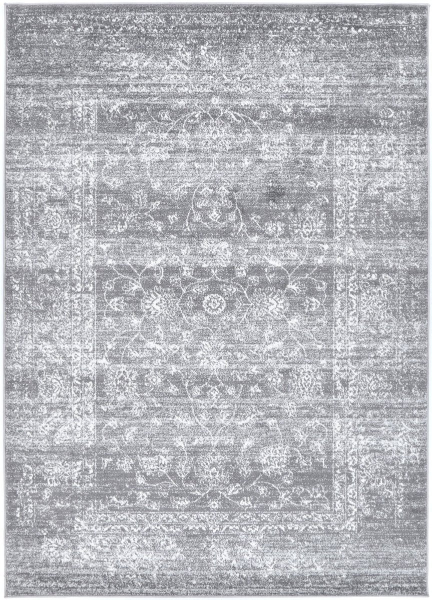 Opaline Avignon Grey Traditional Rug - Ruggy