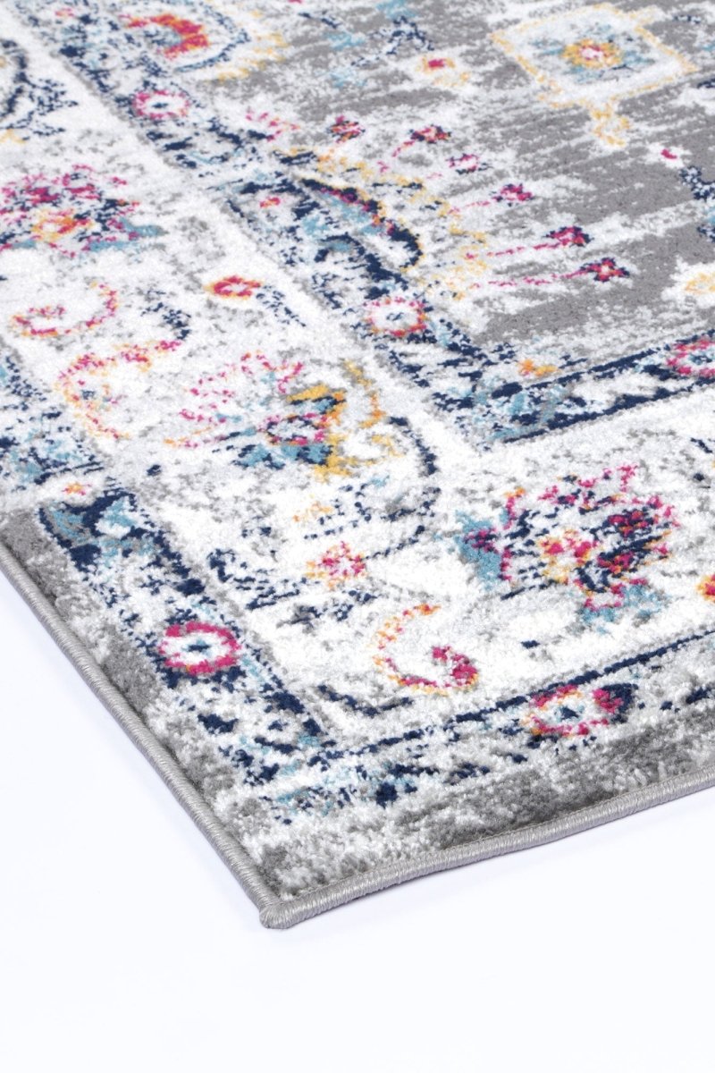 Opaline Monaco Grey & Multi Transitional Rug - Ruggy