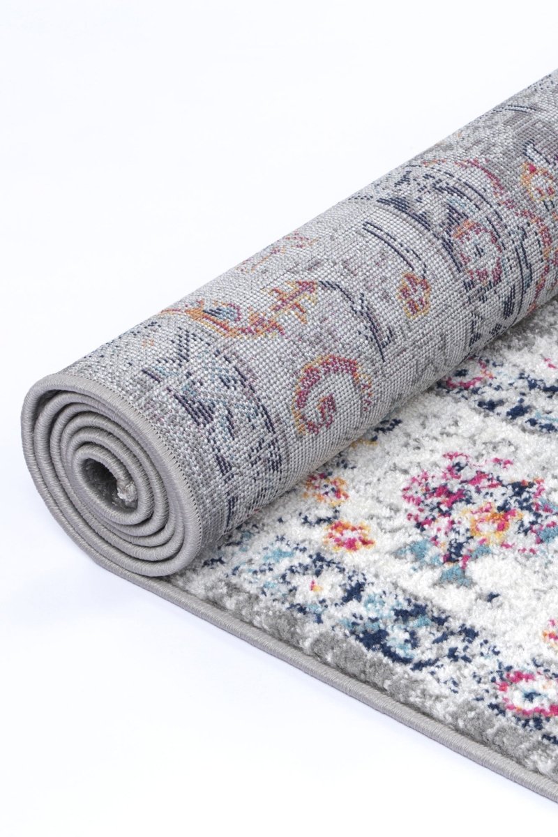 Opaline Monaco Grey & Multi Transitional Rug - Ruggy