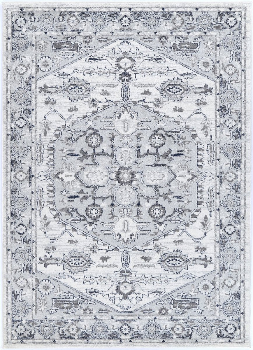 Opaline Perpignan Grey Traditional Rug - Ruggy