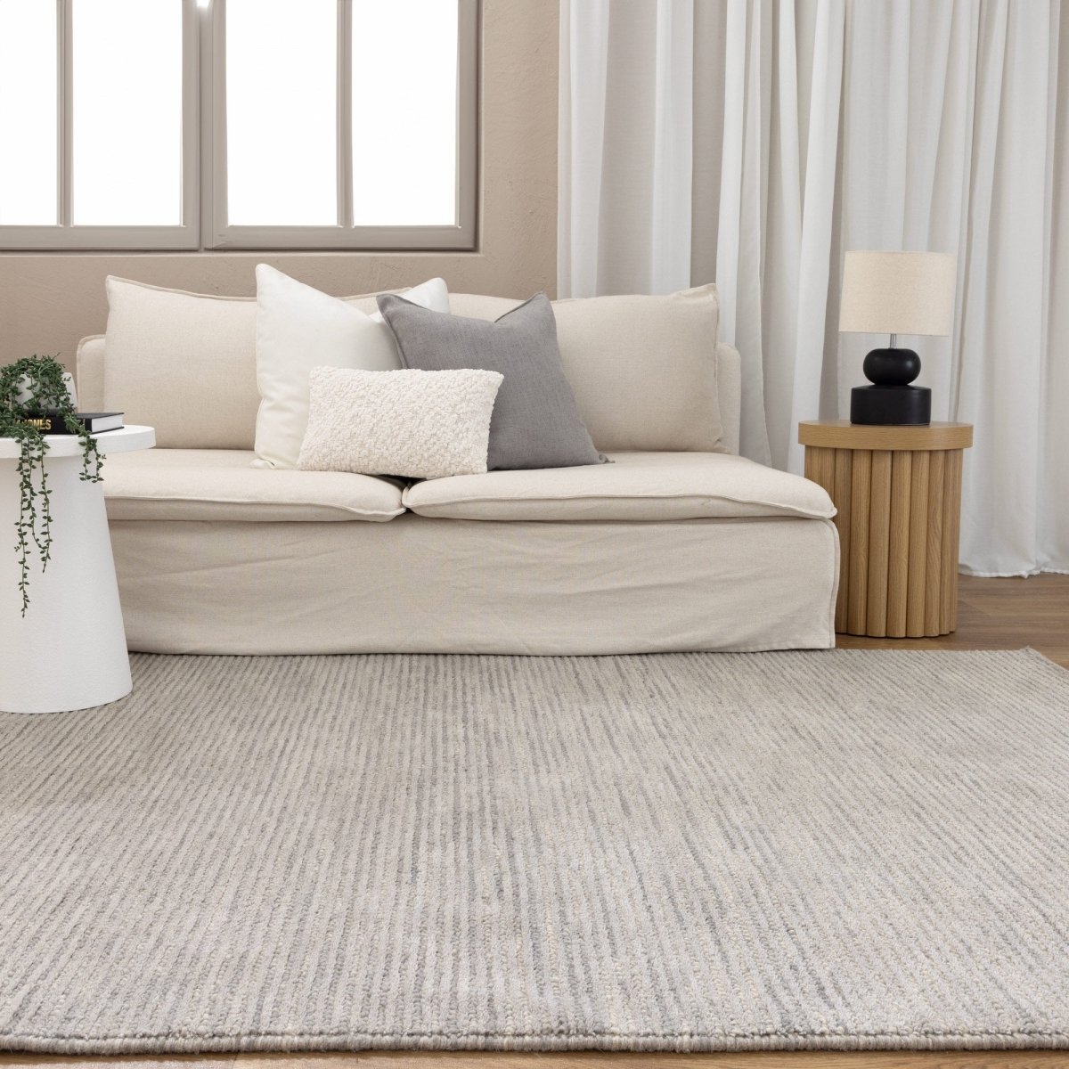 Ossa Wool Grey Rug - Ruggy