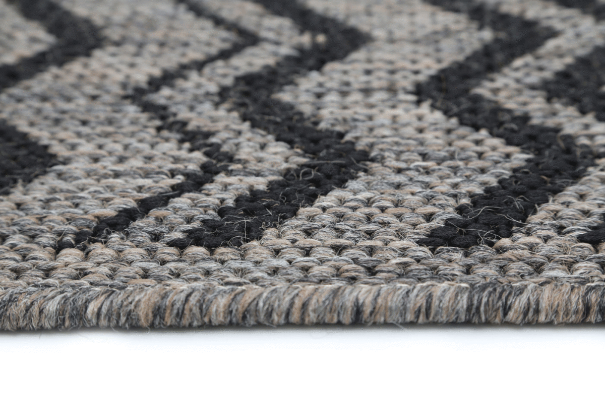 Patterna Cream and Light Grey Geometric Rug - Ruggy