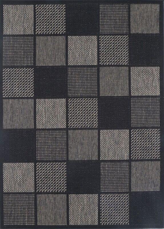 Patterna Grey Square Shape Patterned Ikat Rug - Ruggy