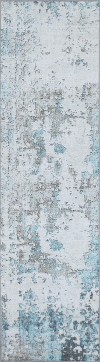 Pety Blue Machine Washable Rug - Ruggy