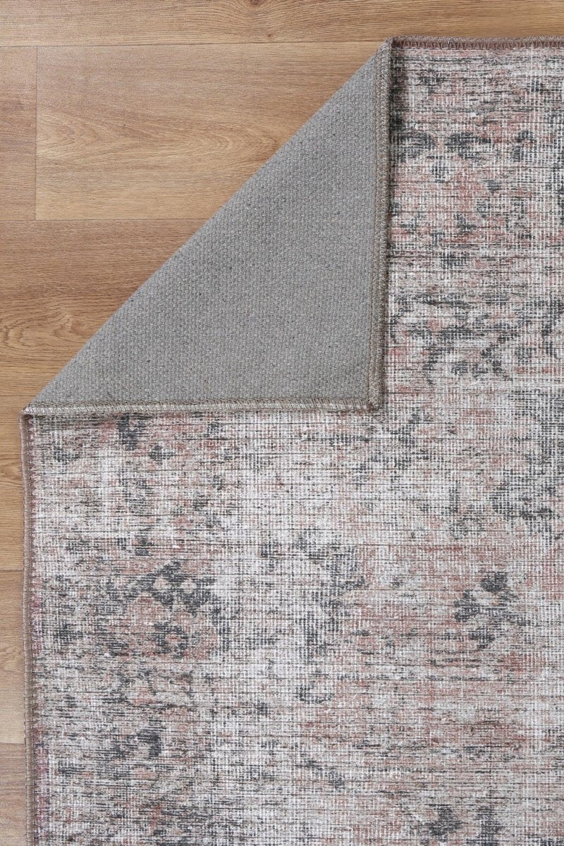 Pety Rust Machine Washable Rug - Ruggy