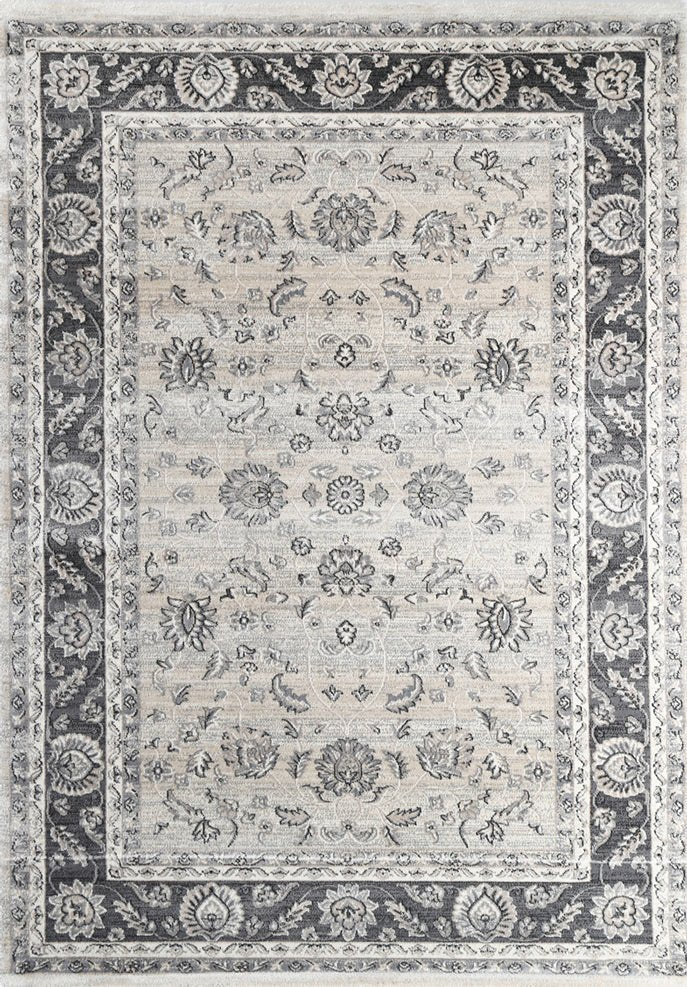 Prague Francesca Cream & Ash Traditional Rug - Ruggy