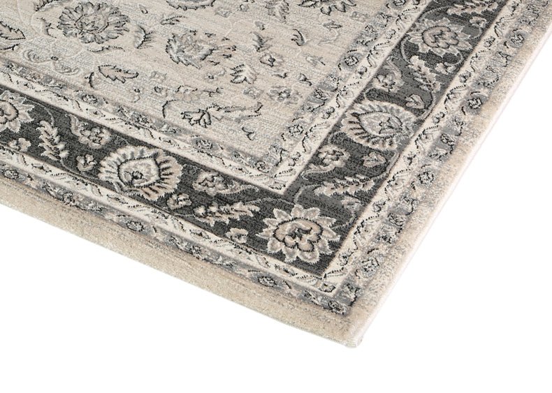 Prague Francesca Cream & Ash Traditional Rug - Ruggy