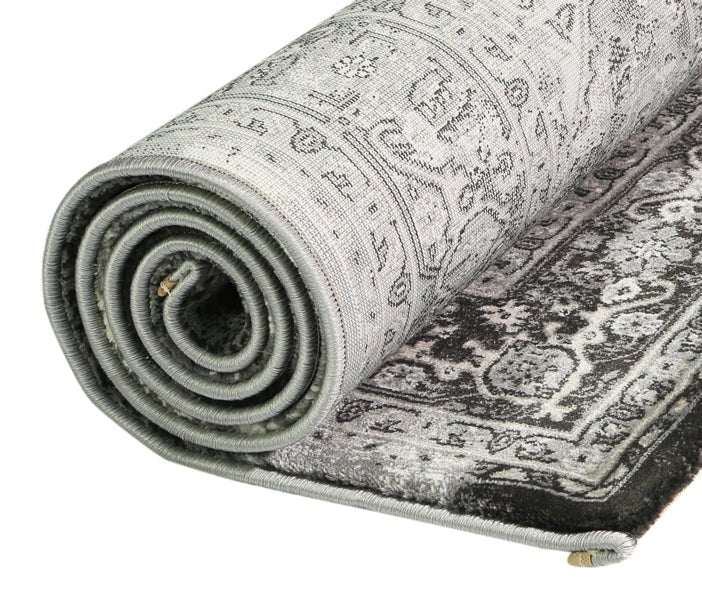 Prague Teresa Charcoal Traditional Rug - Ruggy