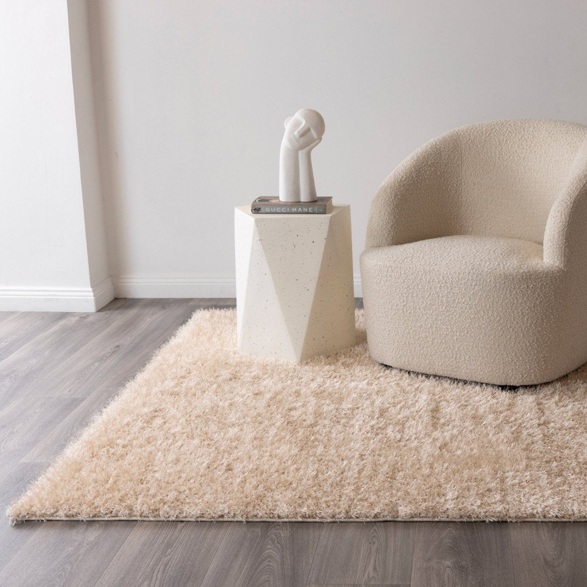 Puff Soft Shaggy Beige Rug - Ruggy