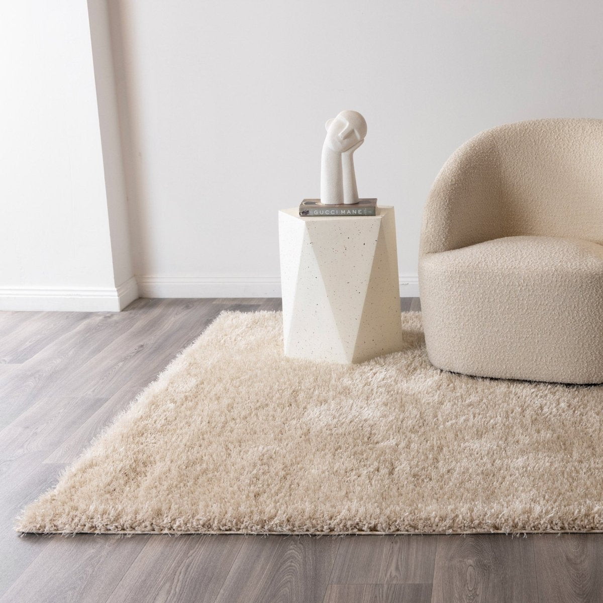 Puff Soft Shaggy Beige Rug - Ruggy