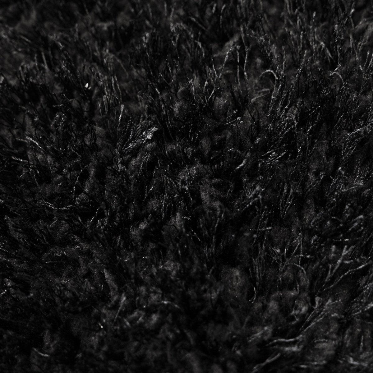 Puff Soft Shaggy Black Rug - Ruggy