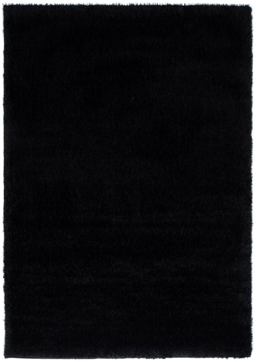 Puff Soft Shaggy Black Rug - Ruggy