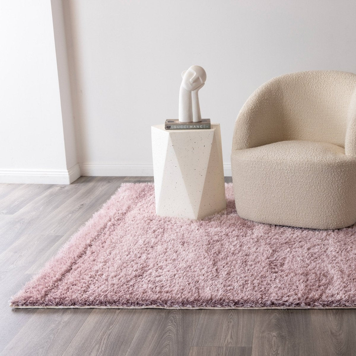 Puff Soft Shaggy Pink Rug - Ruggy