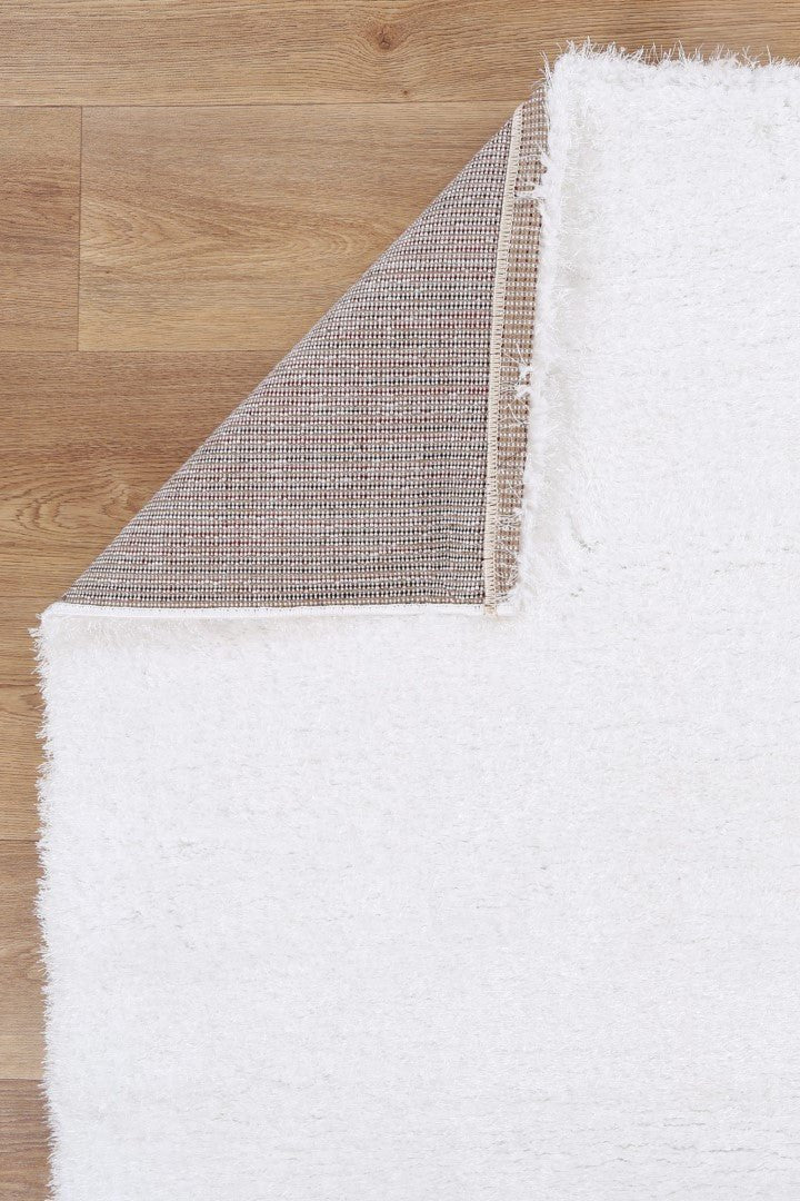 Puff White Shaggy Rug - Ruggy