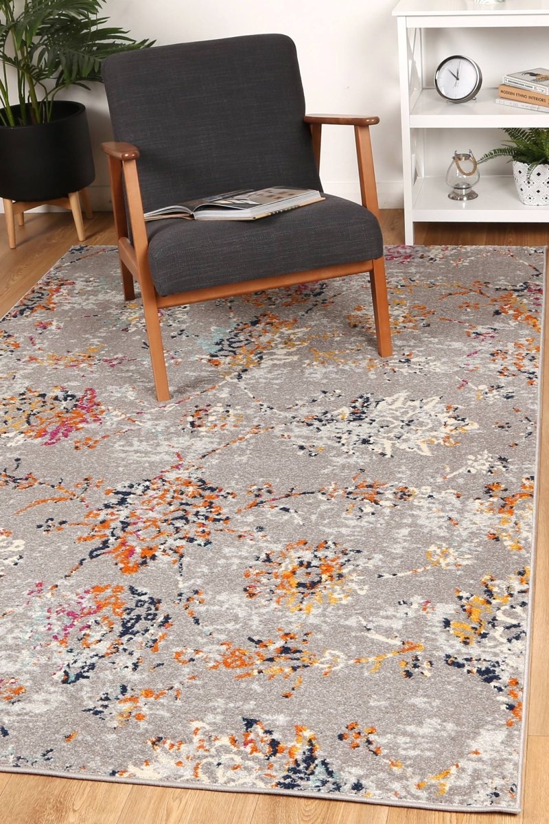 Pulse Catina Grey & Multi Contemporary Rug - Ruggy