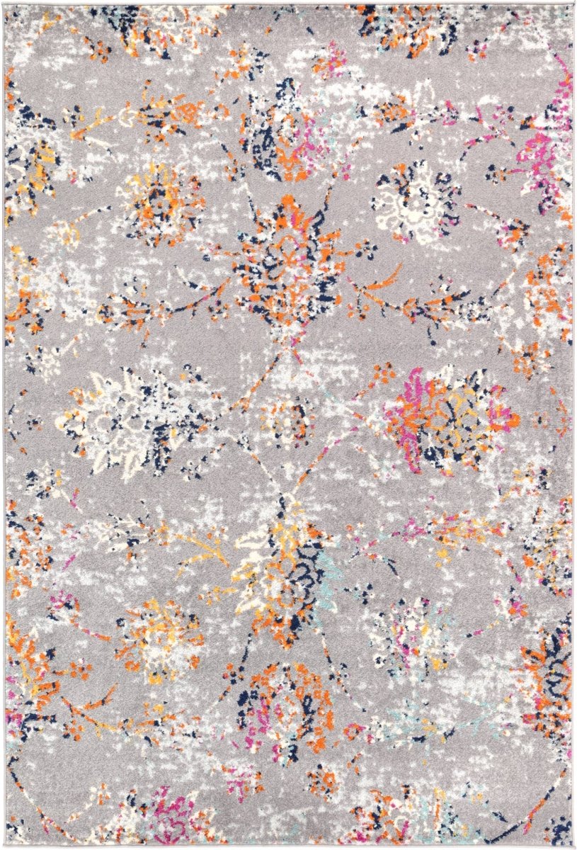 Pulse Catina Grey & Multi Contemporary Rug - Ruggy