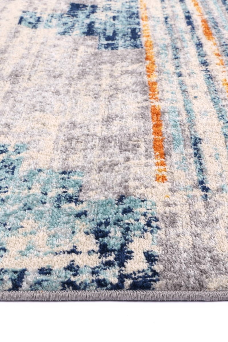 Pulse Noto Blue & Yellow Contemporary Rug - Ruggy