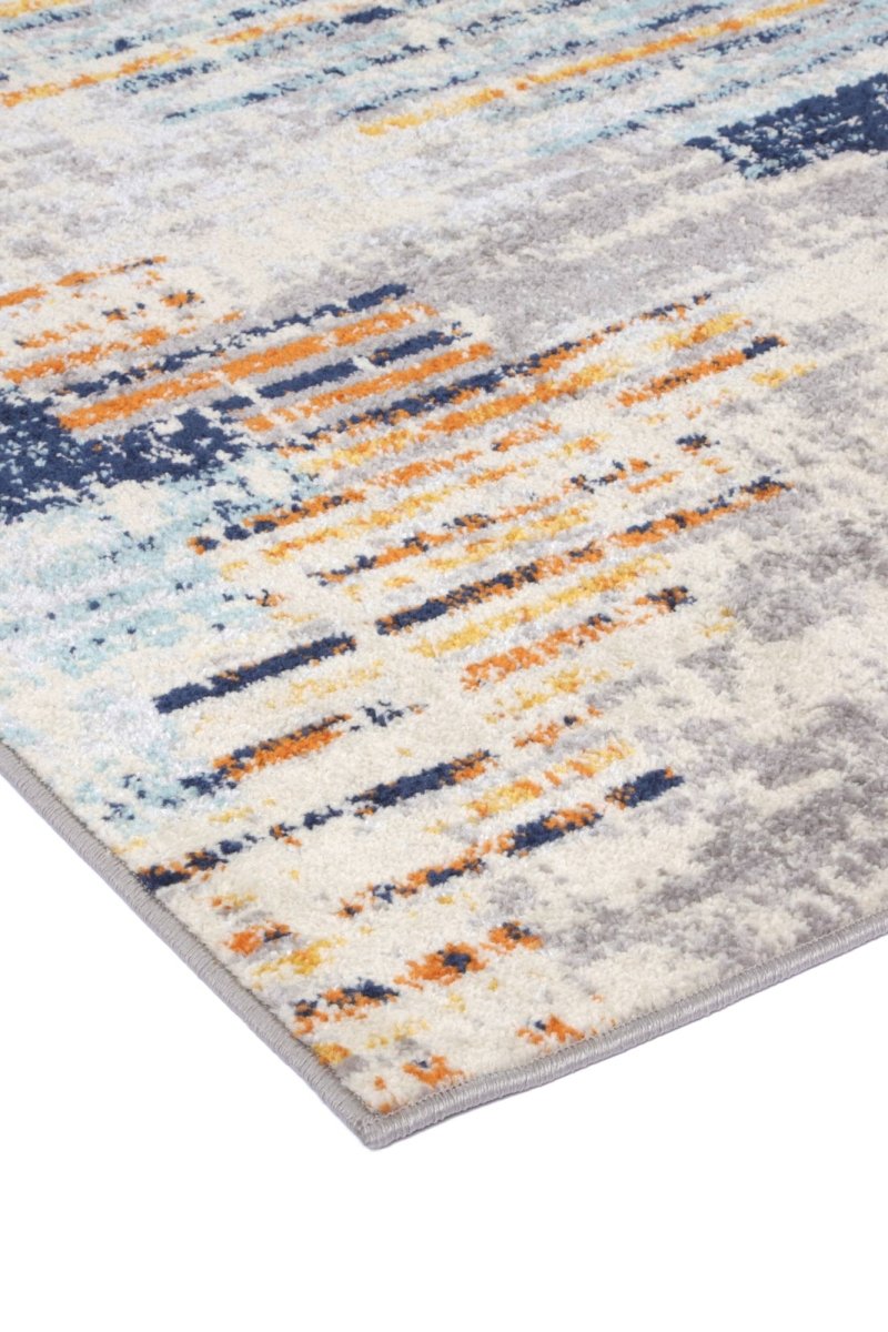 Pulse Noto Blue & Yellow Contemporary Rug - Ruggy