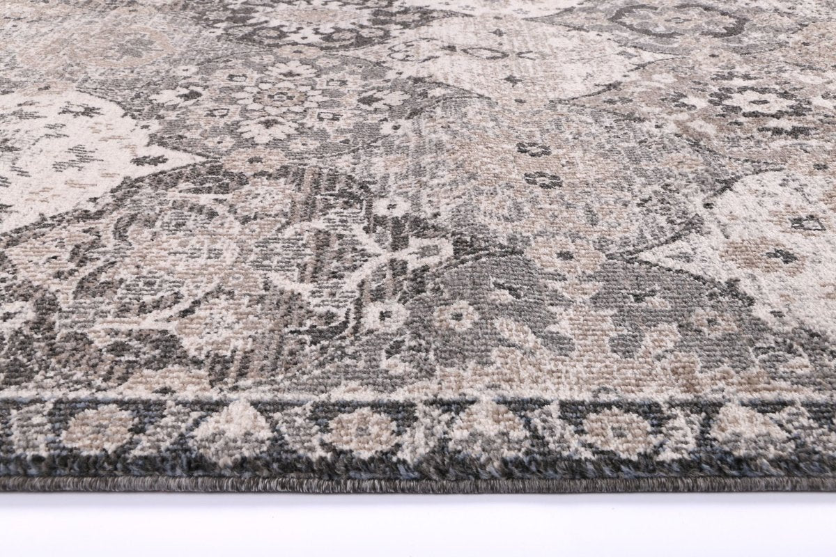 Recyclo Meiji Ogee Grey Rug - Ruggy