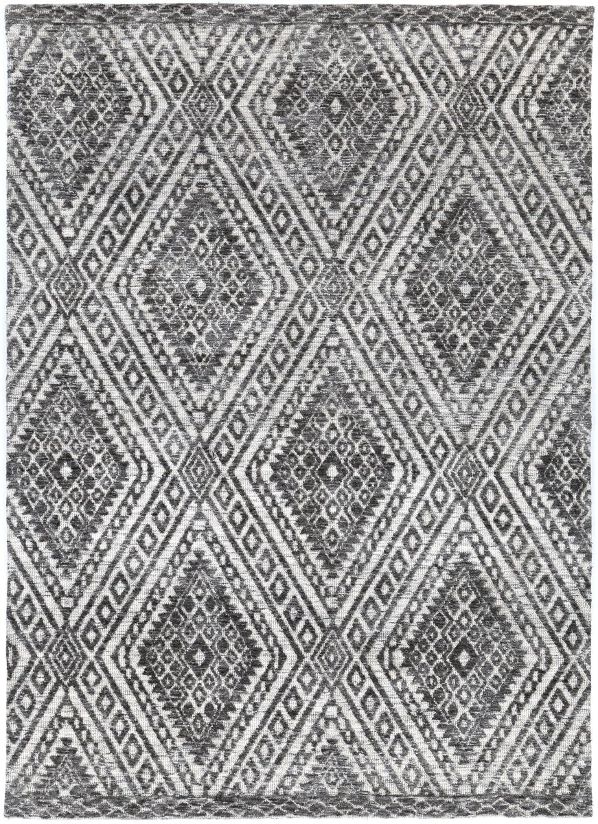 Ritz Majitha Charcoal & Beige Cotton Blend Rug - Ruggy