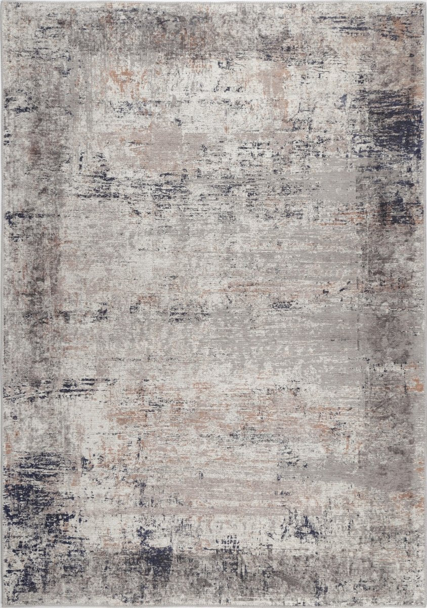 Royal Ash Beige Distressed Washable Rug - Ruggy