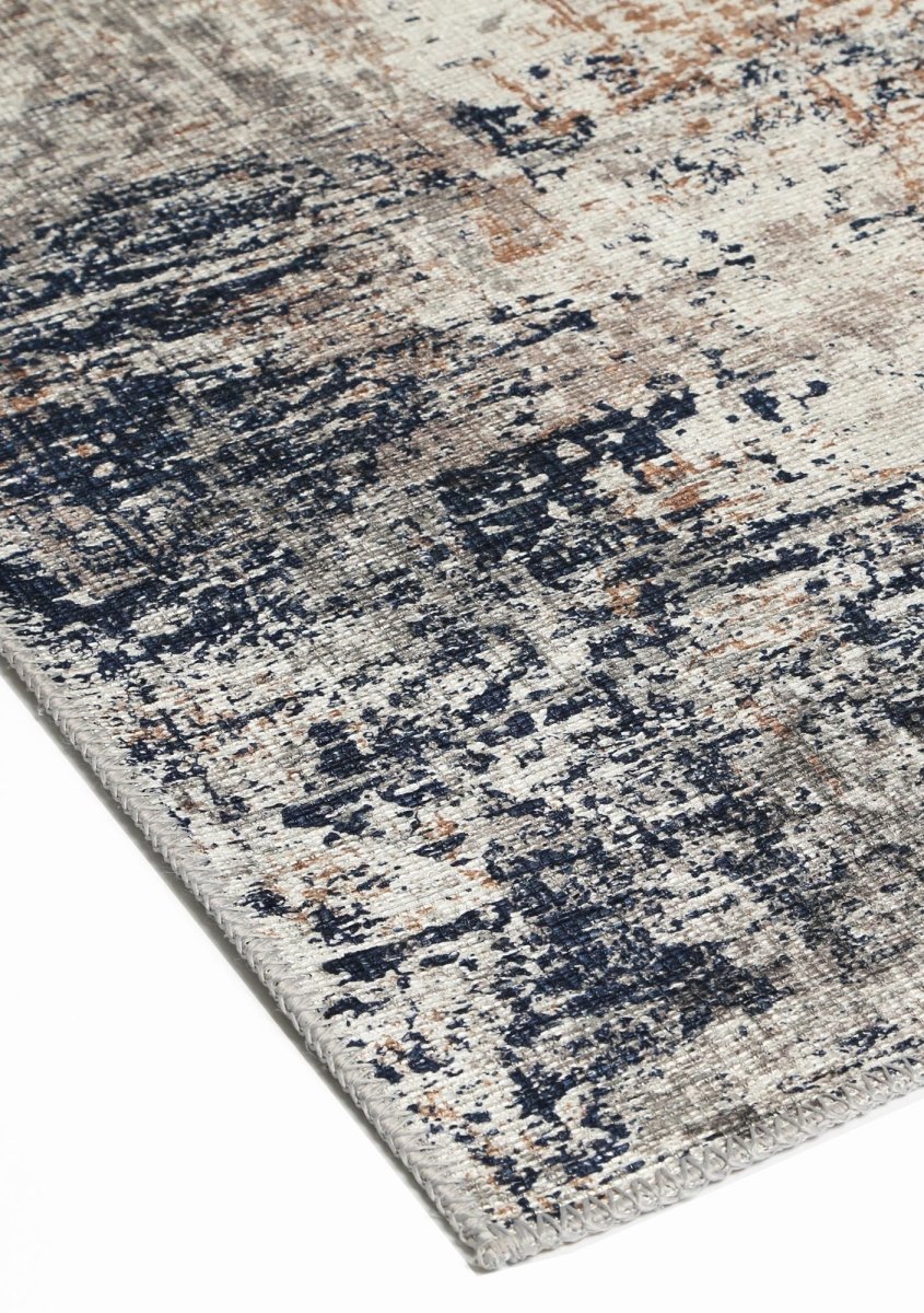 Royal Ash Beige Distressed Washable Rug - Ruggy