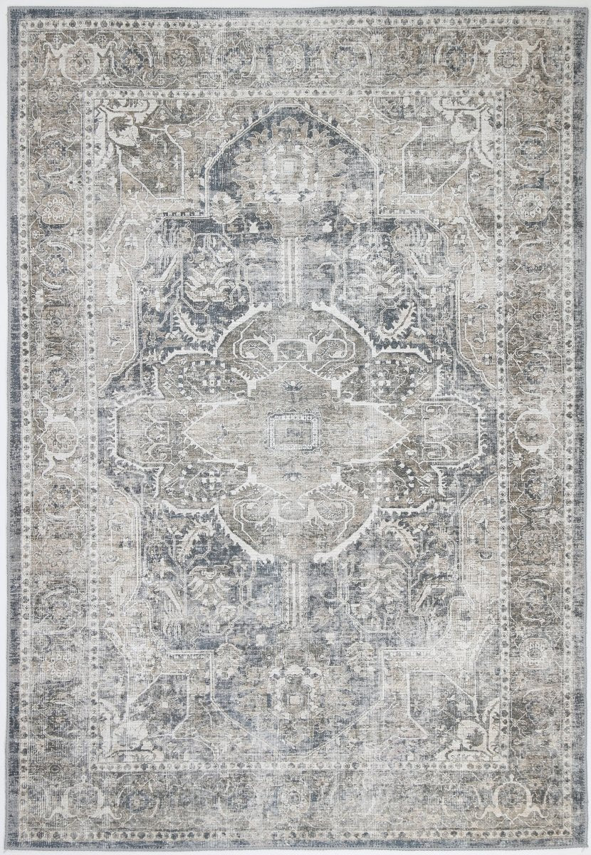 Royal Ash Distressed Washable Rug - Ruggy