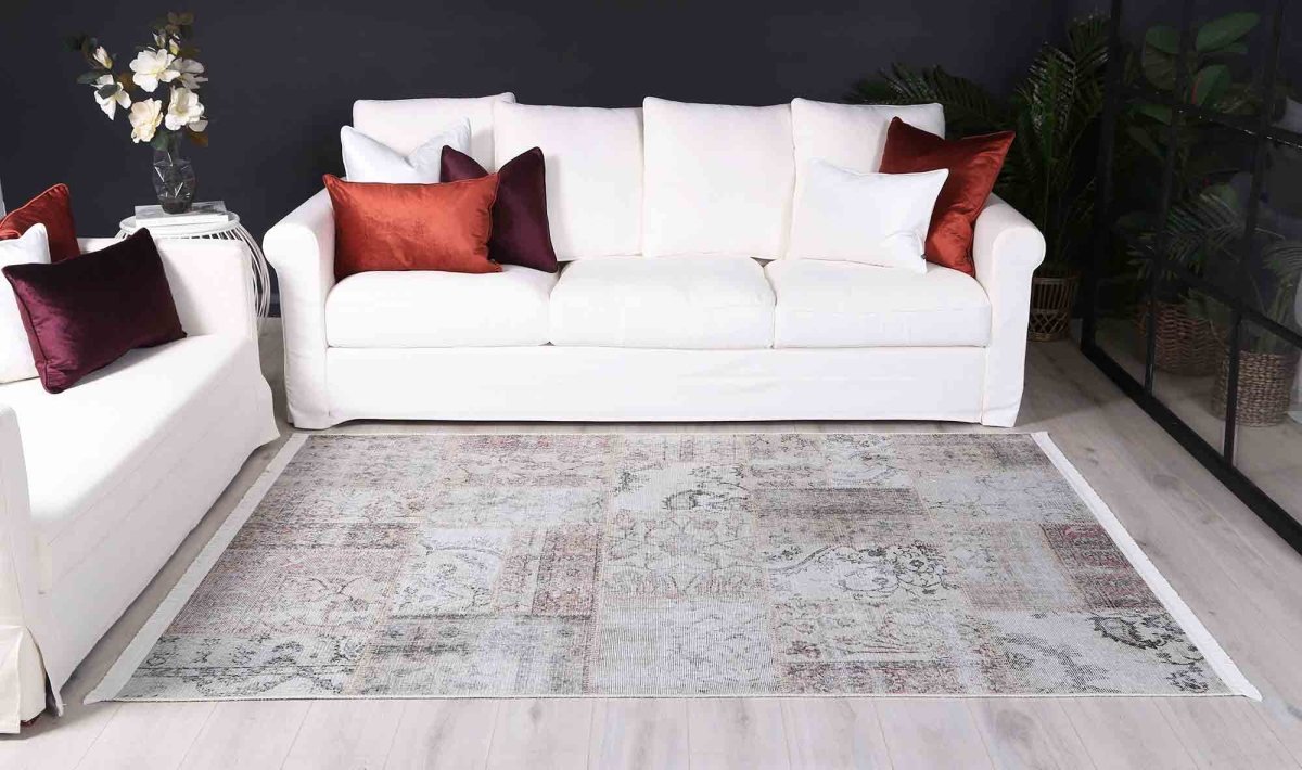 Royal Modern Distressed Washable Rug - Ruggy