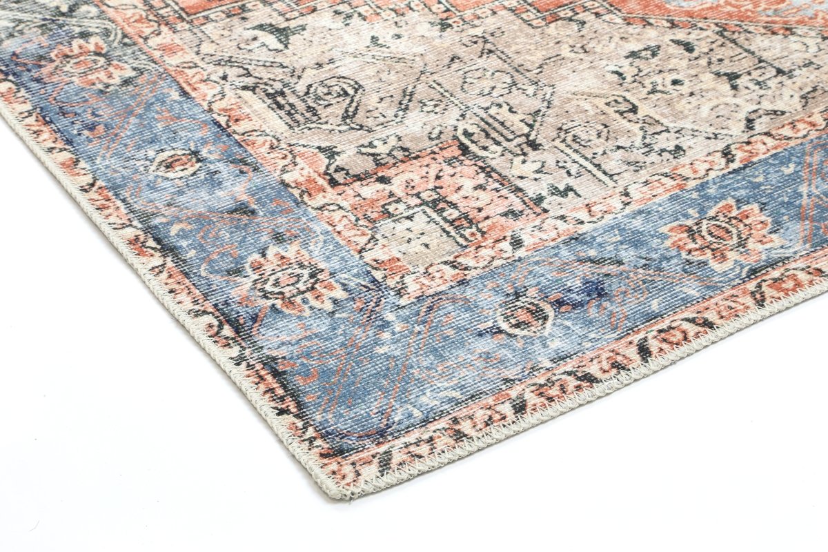 Royal Traditional Distressed Washable Rug - Ruggy