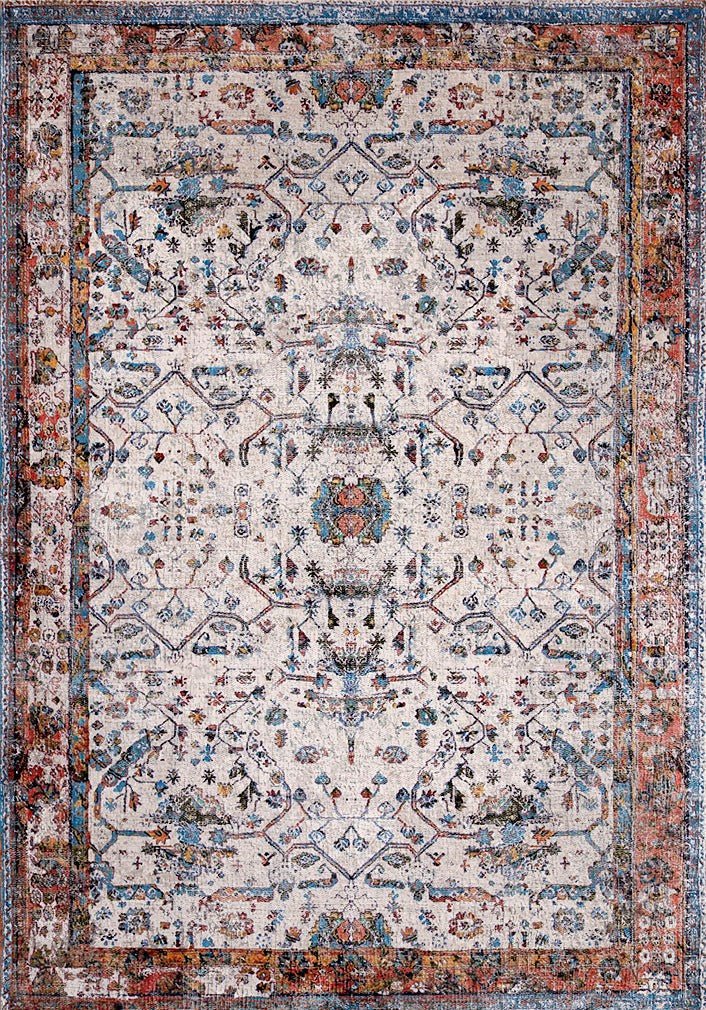 Royal Tribal Distressed Washable Rug - Ruggy