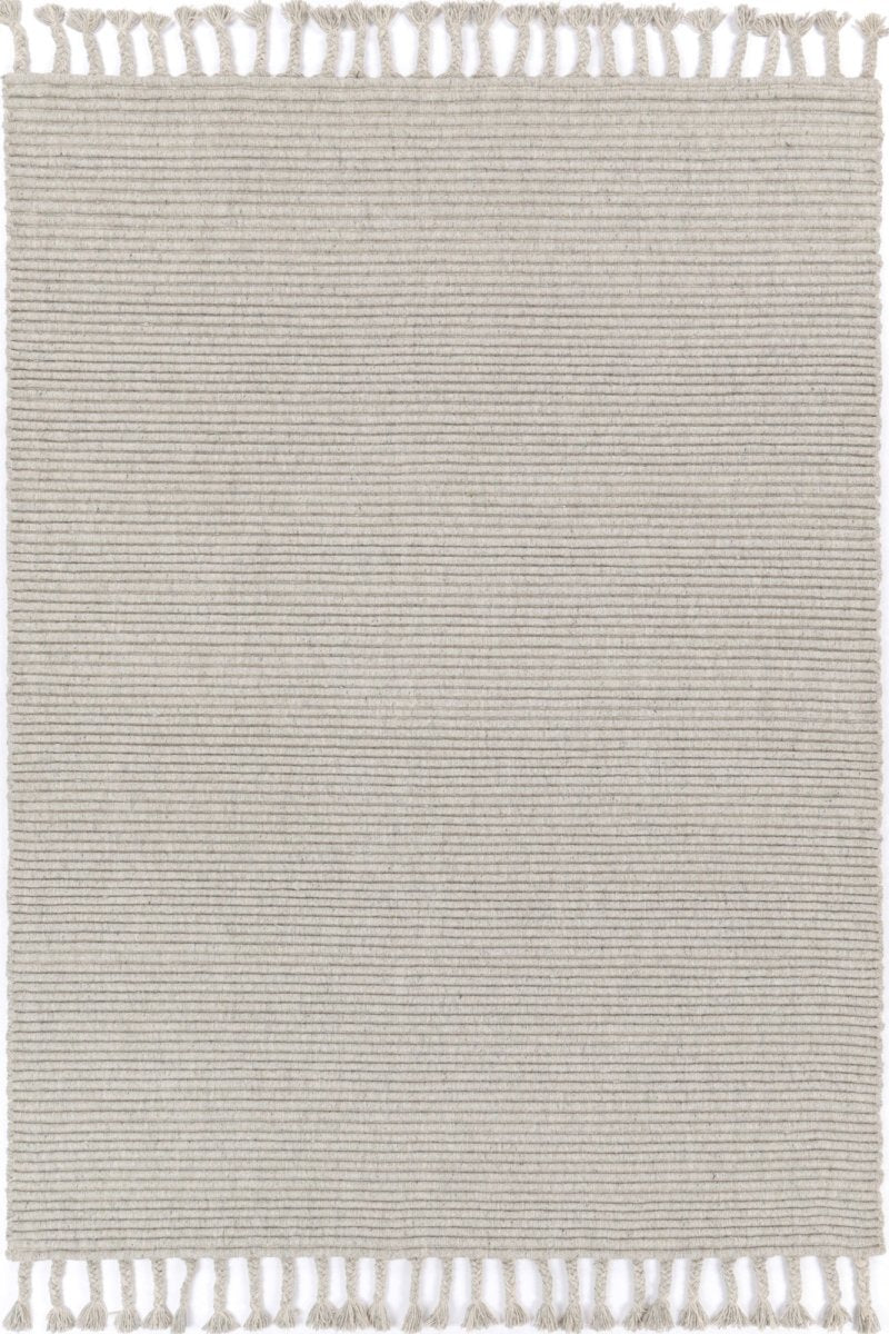 Solace Modern Wool Grey Rug - Ruggy