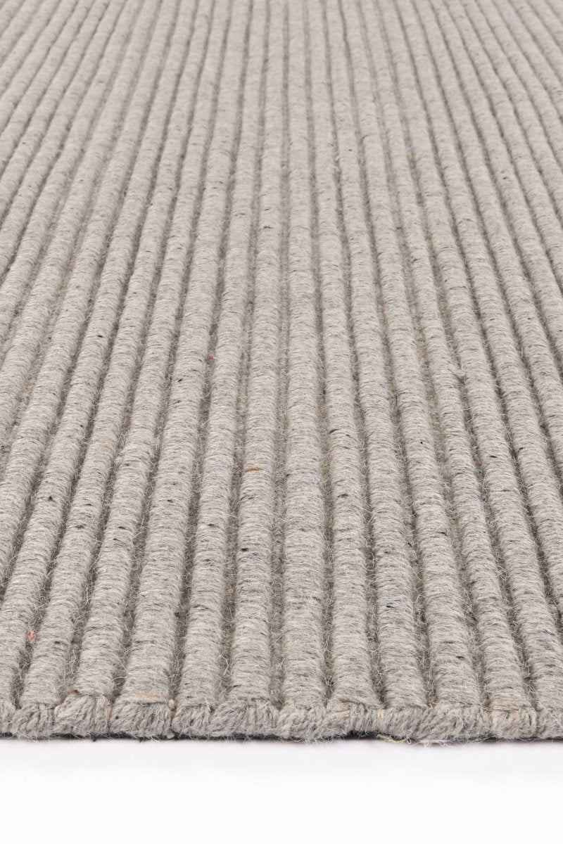 Solace Modern Wool Grey Rug - Ruggy