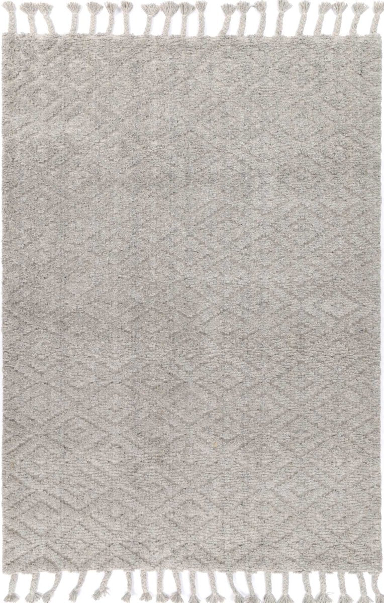 Solace Plush Diamond Grey Rug - Ruggy