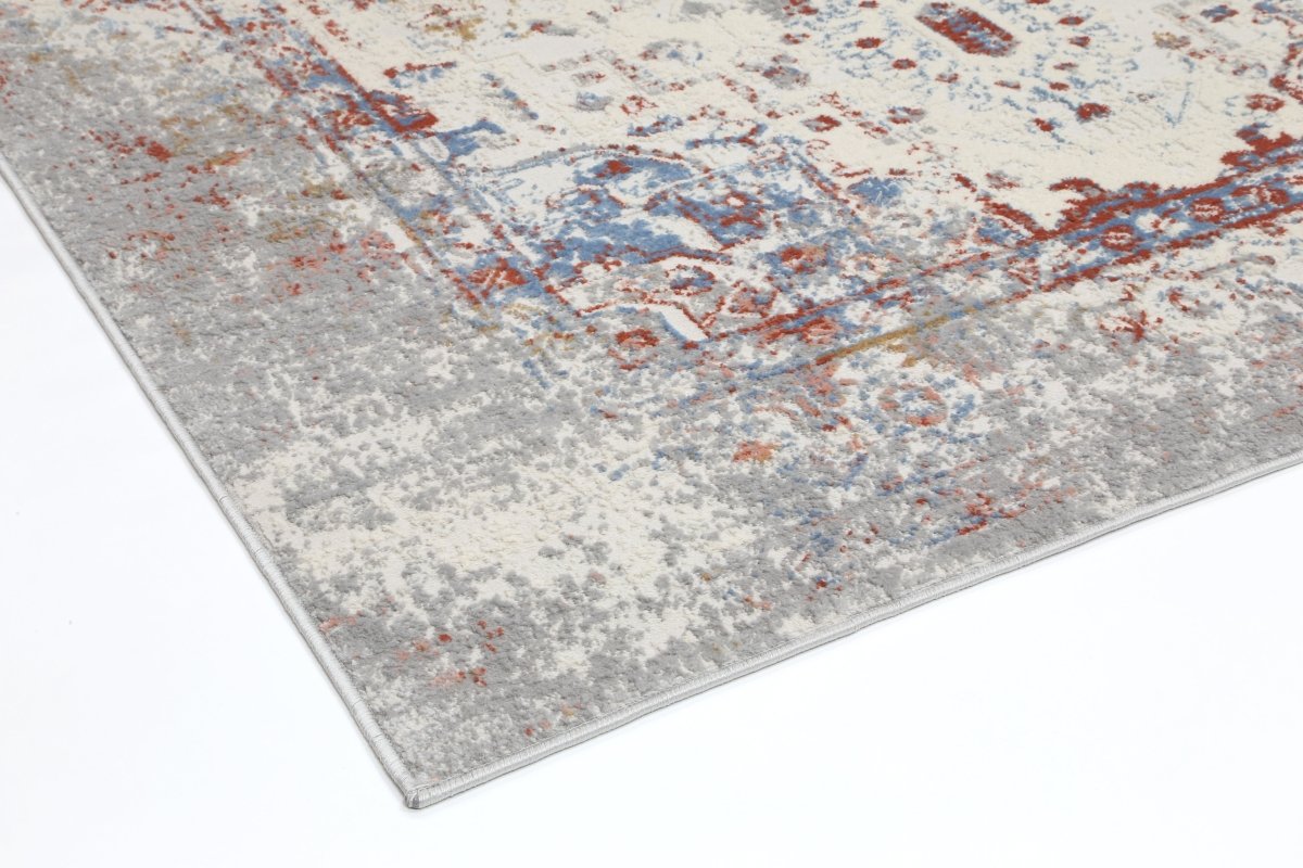 Sustaina Grey Multi Contemporary Rug - Ruggy