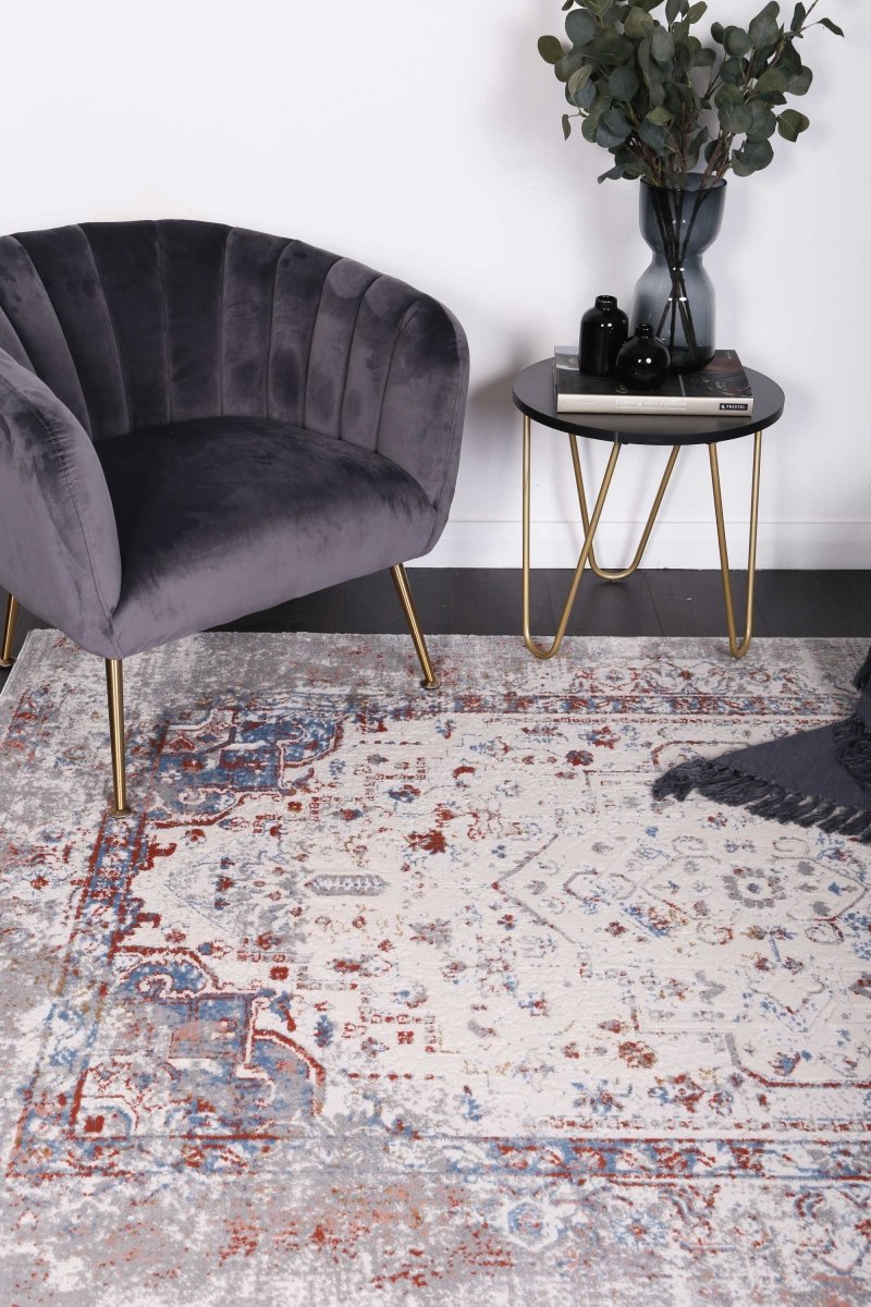 Sustaina Grey Multi Contemporary Rug - Ruggy