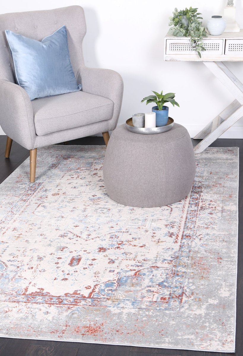 Sustaina Grey Multi Contemporary Rug - Ruggy