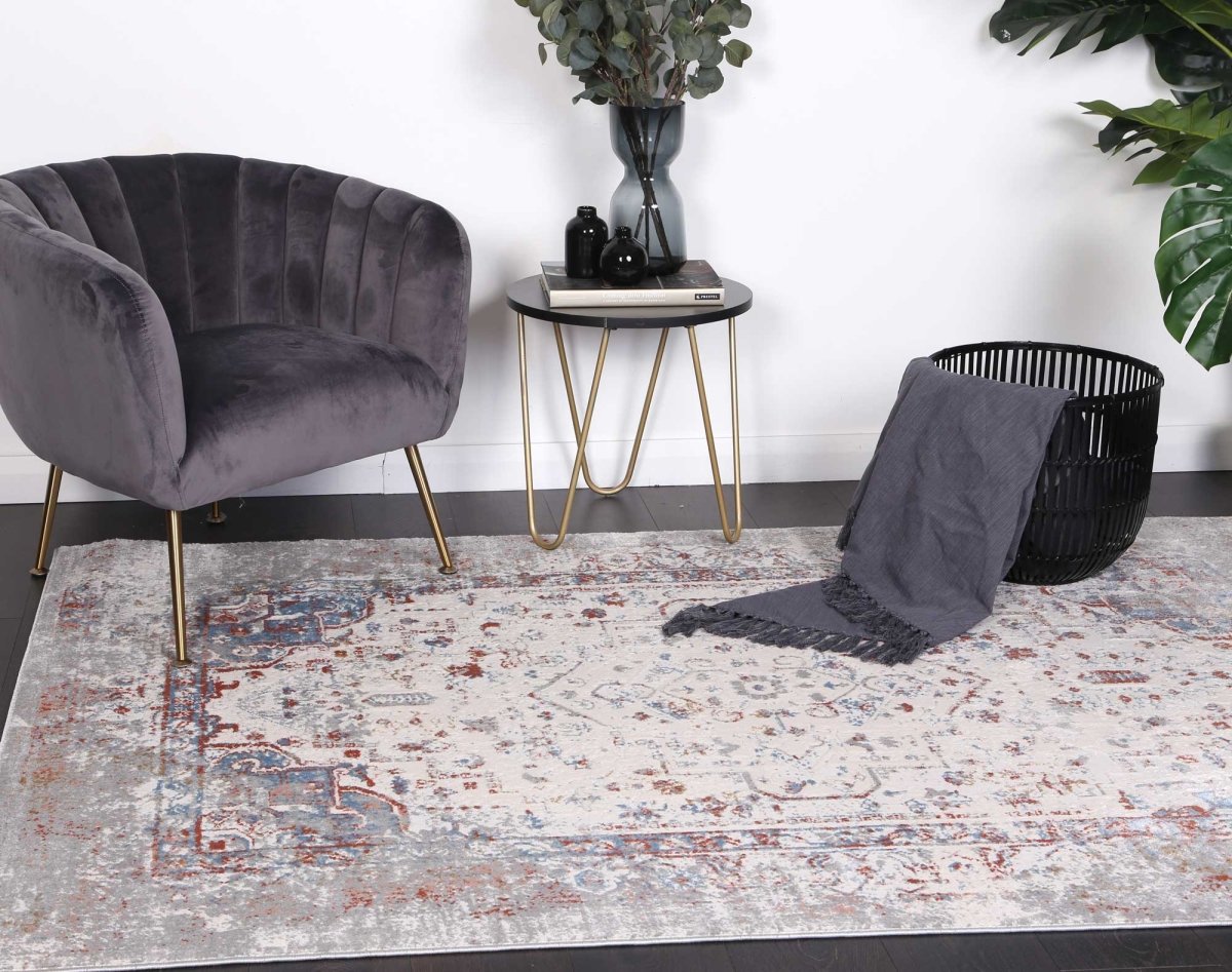 Sustaina Grey Multi Contemporary Rug - Ruggy