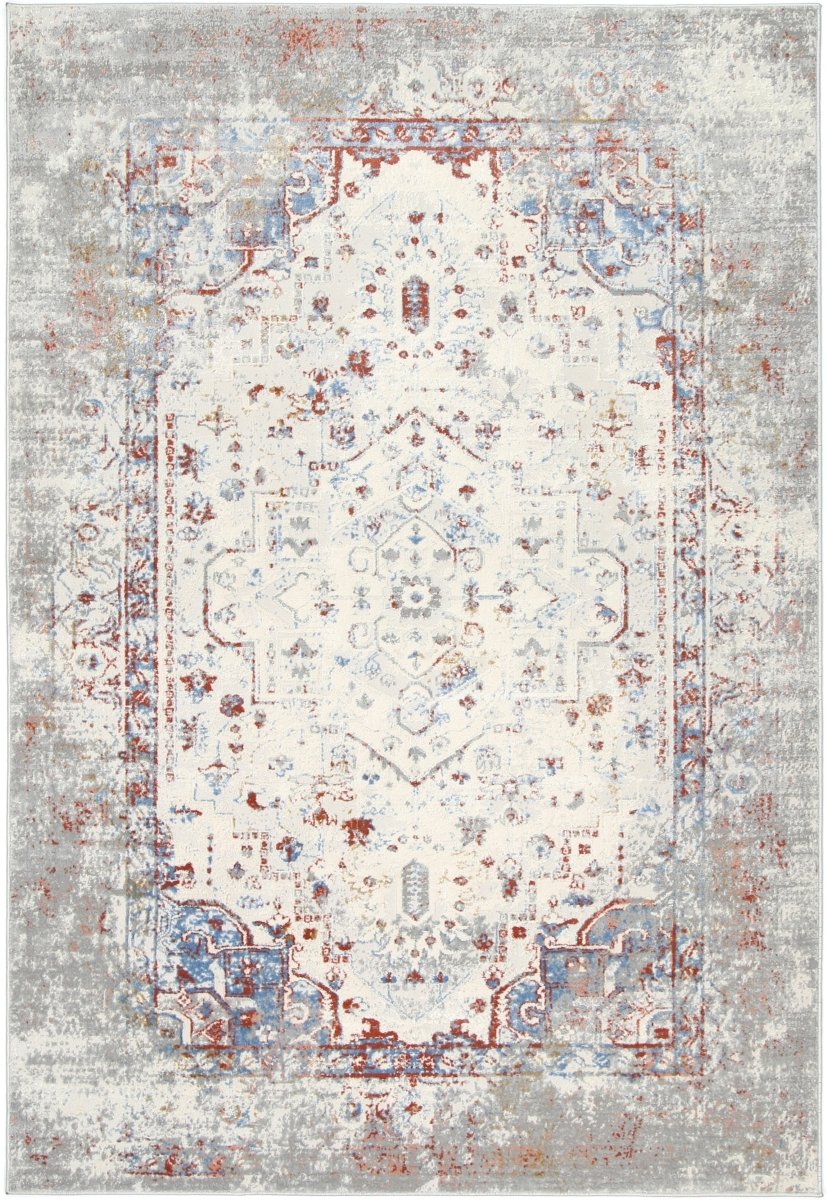 Sustaina Grey Multi Contemporary Rug - Ruggy