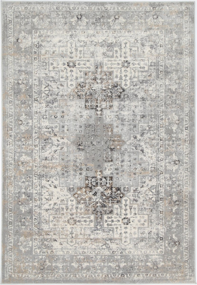 Sustaina Grey Oriental Rug - Ruggy