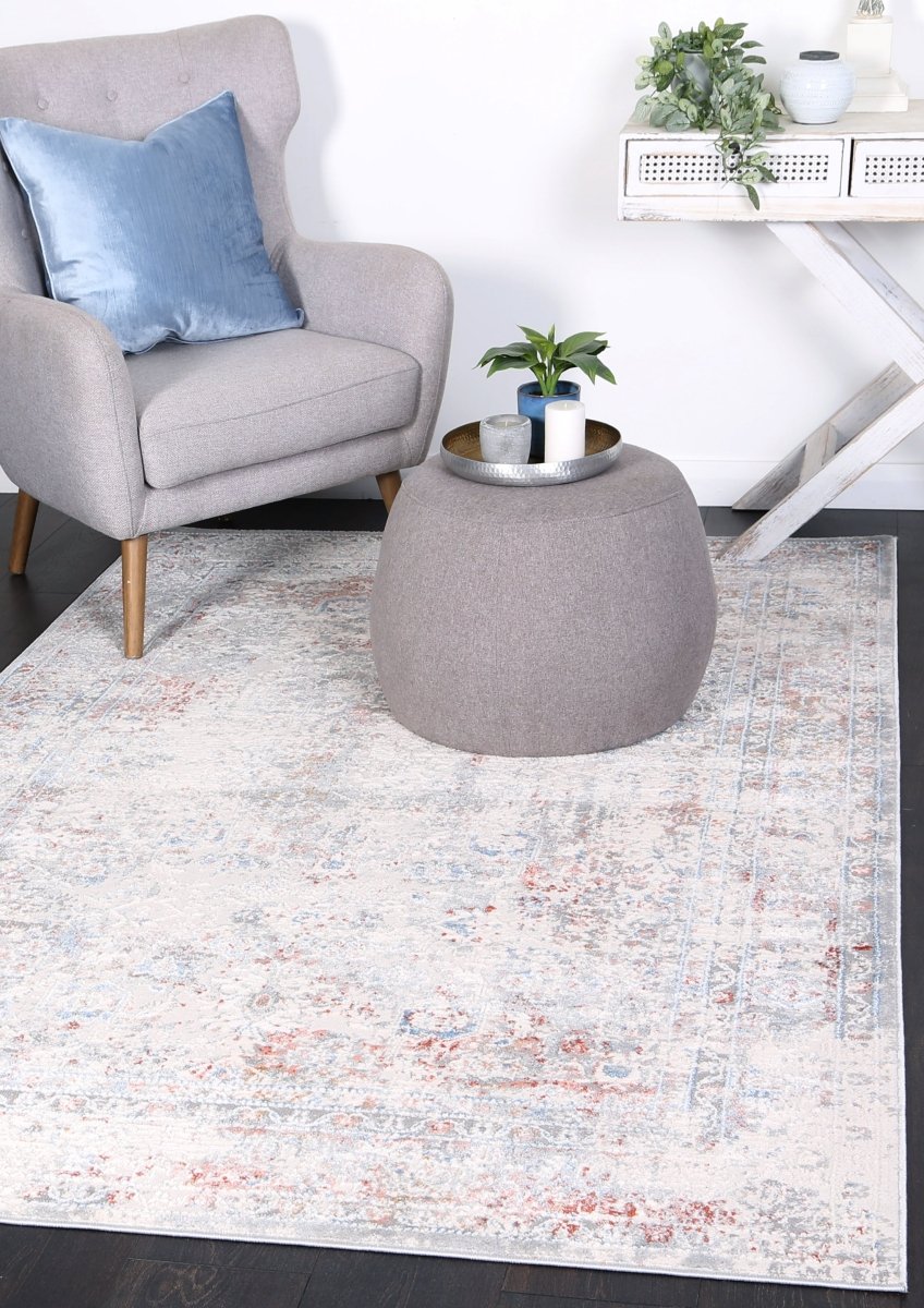 Sustaina Multi Grey Contemporary Rug - Ruggy