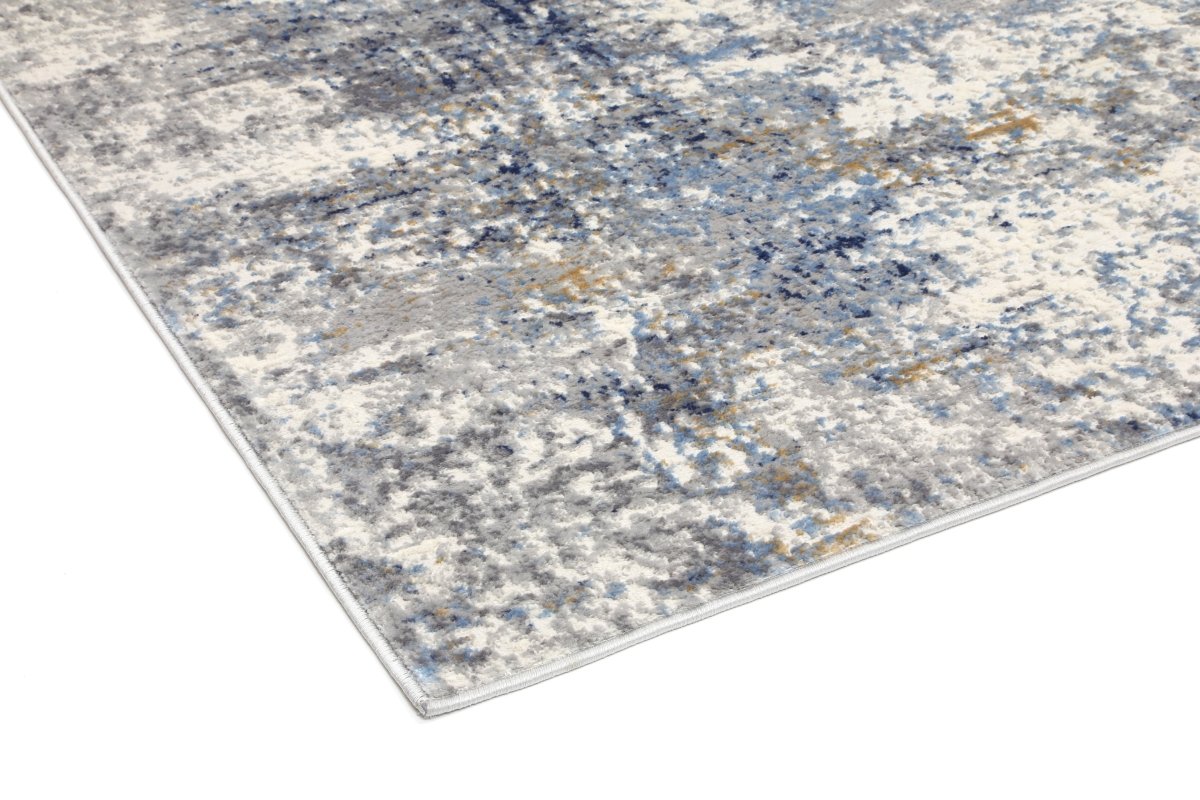 Sustaina Navy Blue Modern Rug - Ruggy