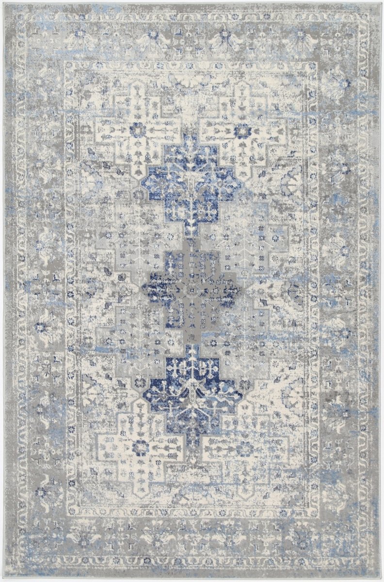 Sustaina Navy Blue Oriental Rug - Ruggy