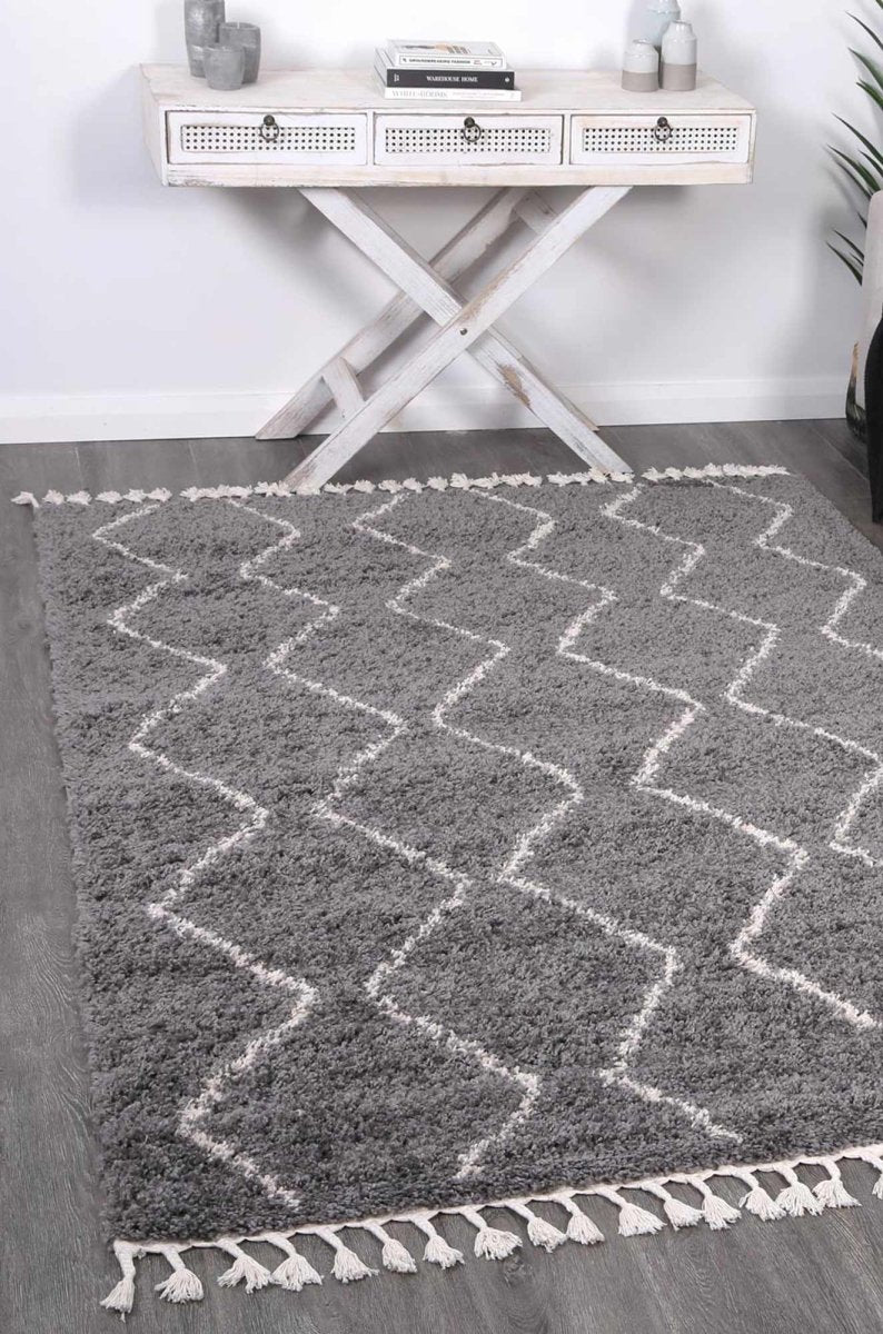 Twinkle Levi Tribal Grey Rug - Ruggy