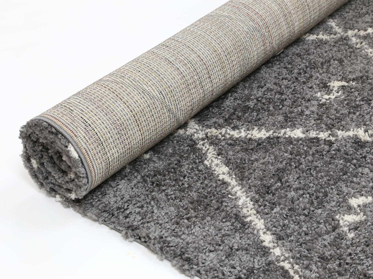 Twinkle Mizzie Tribal Grey Cream Rug - Ruggy