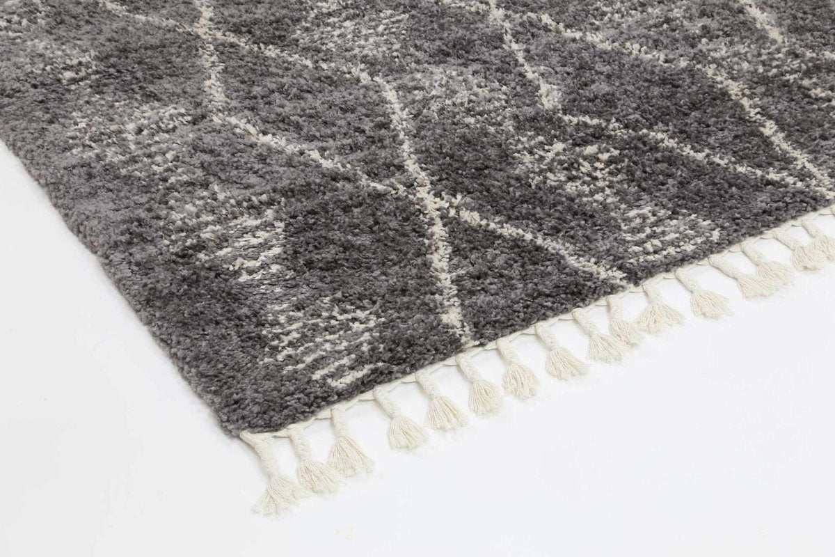 Twinkle Zara Tribal Grey Cream Rug - Ruggy