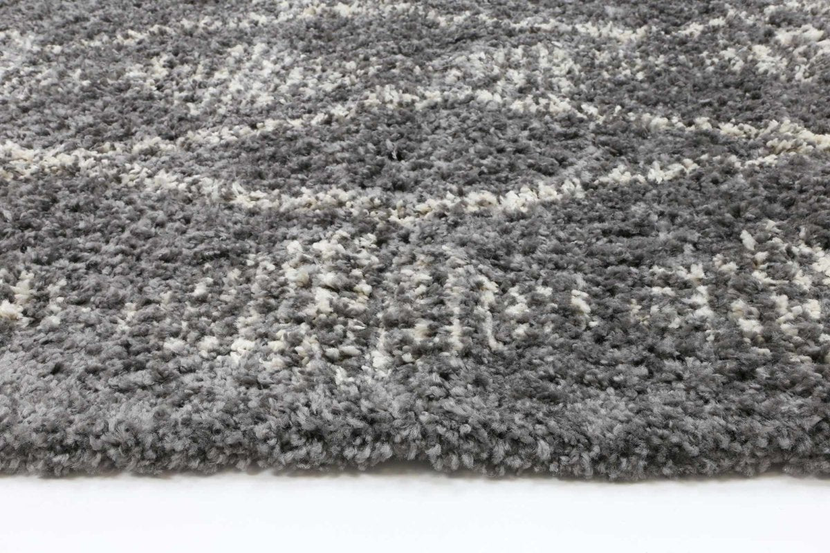 Twinkle Zara Tribal Grey Cream Rug - Ruggy